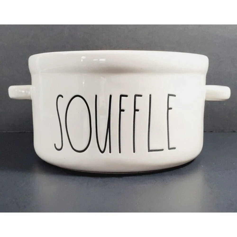New Rae Dunn Souffle Baking Dish with Handles Artisan by Magenta Farmhouse Style